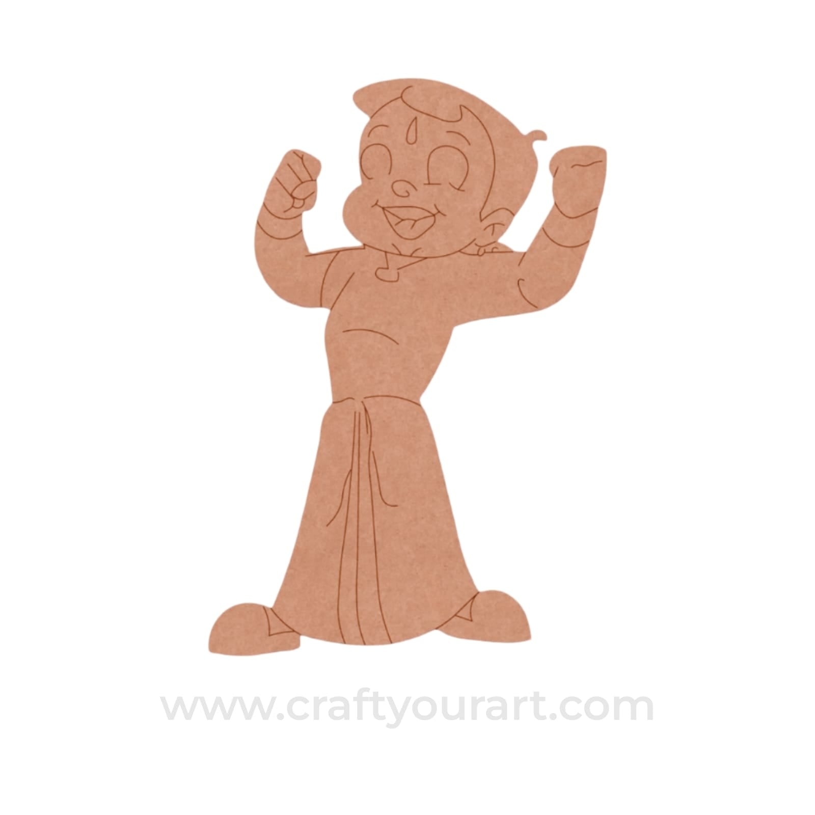Chhota Bheem Pre Marked MDF Design 3