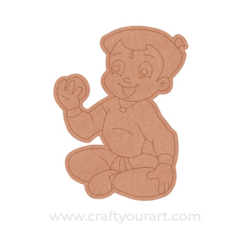 Chhota Bheem Pre Marked MDF Design 8