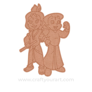 Chhota Bheem Pre Marked MDF Design 9