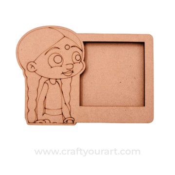 Chhota Bheem Three Layered Photo Frame MDF Design 1