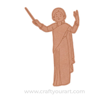 Choir Woman Pre Marked MDF Design 1