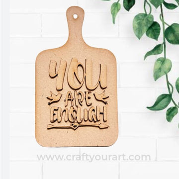 Chopping Board 2 layer with Quote Pre Marked Design 1