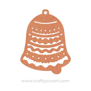 Christmas Bell Cutout MDF Design 1