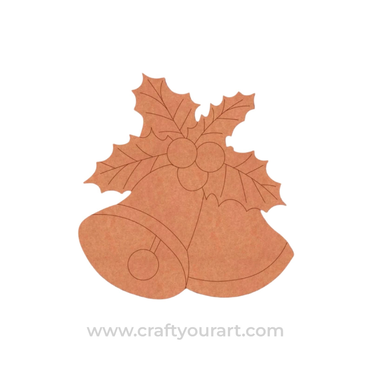 Christmas Bells Pre Marked MDF Design 1