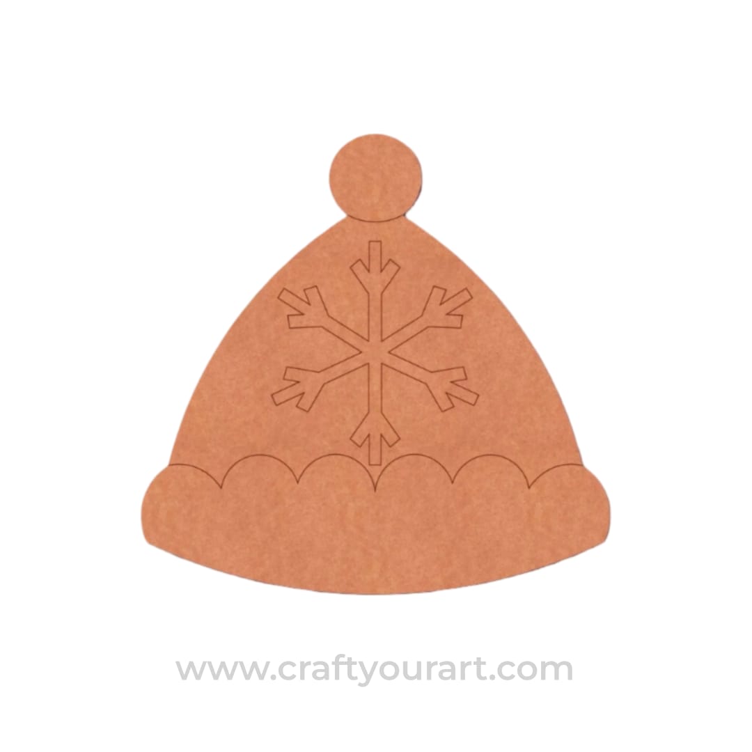 Christmas Cap Pre Marked MDF Design 1