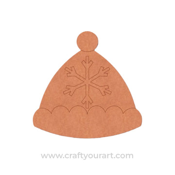 Christmas Cap Pre Marked MDF Design 1