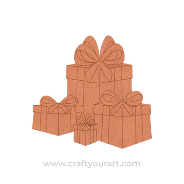Christmas Gifts Pre Marked MDF Design 1