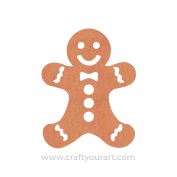 Christmas Gingerbread Cookie Cutout MDF Design 3