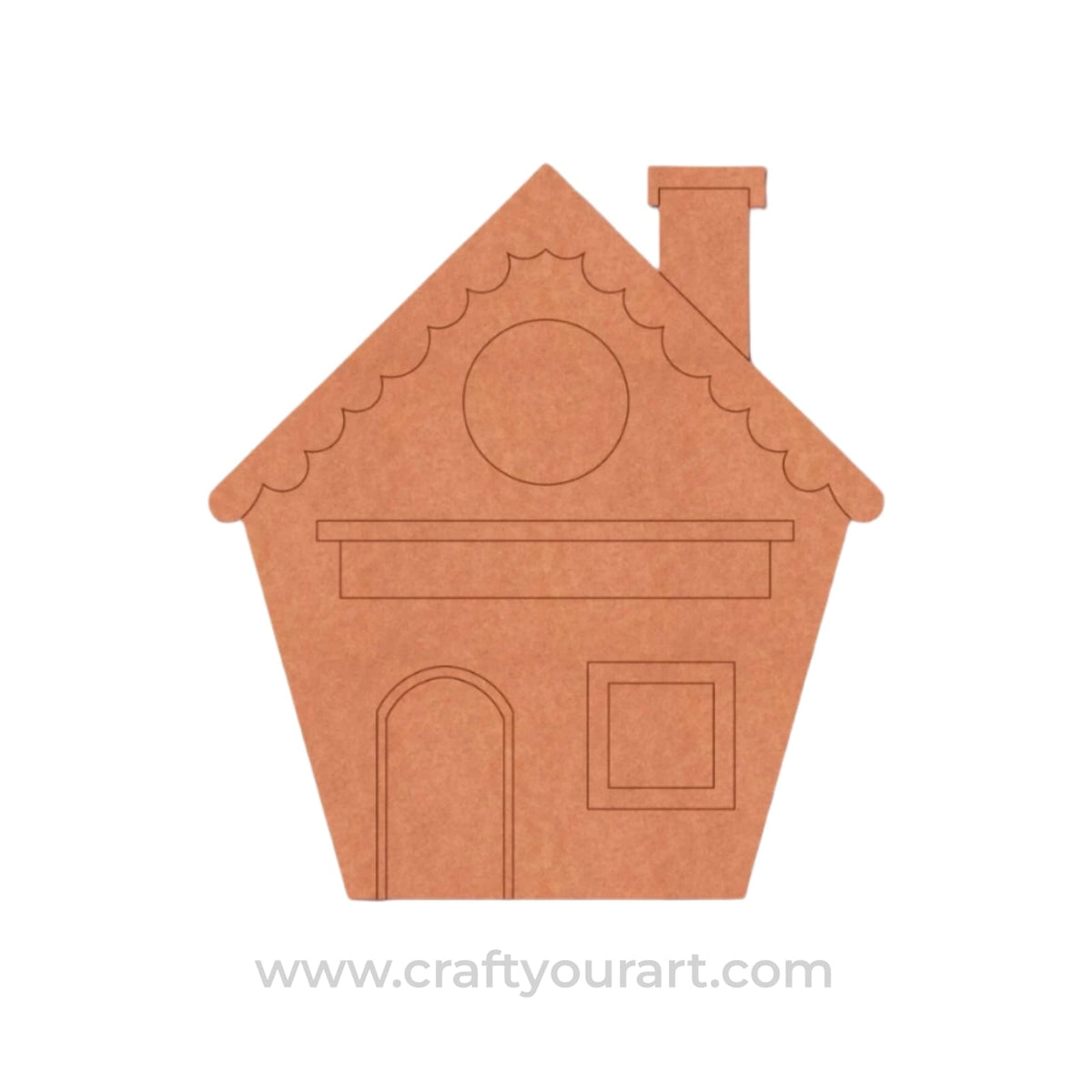 Christmas House Pre Marked MDF Design 4