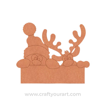 Christmas Nameplate Pre Marked MDF Design 1