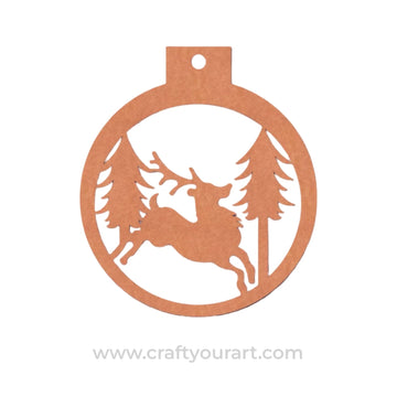 Christmas Ornament Cutout MDF Design 10