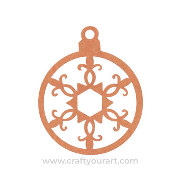 Christmas Ornament Cutout MDF Design 13