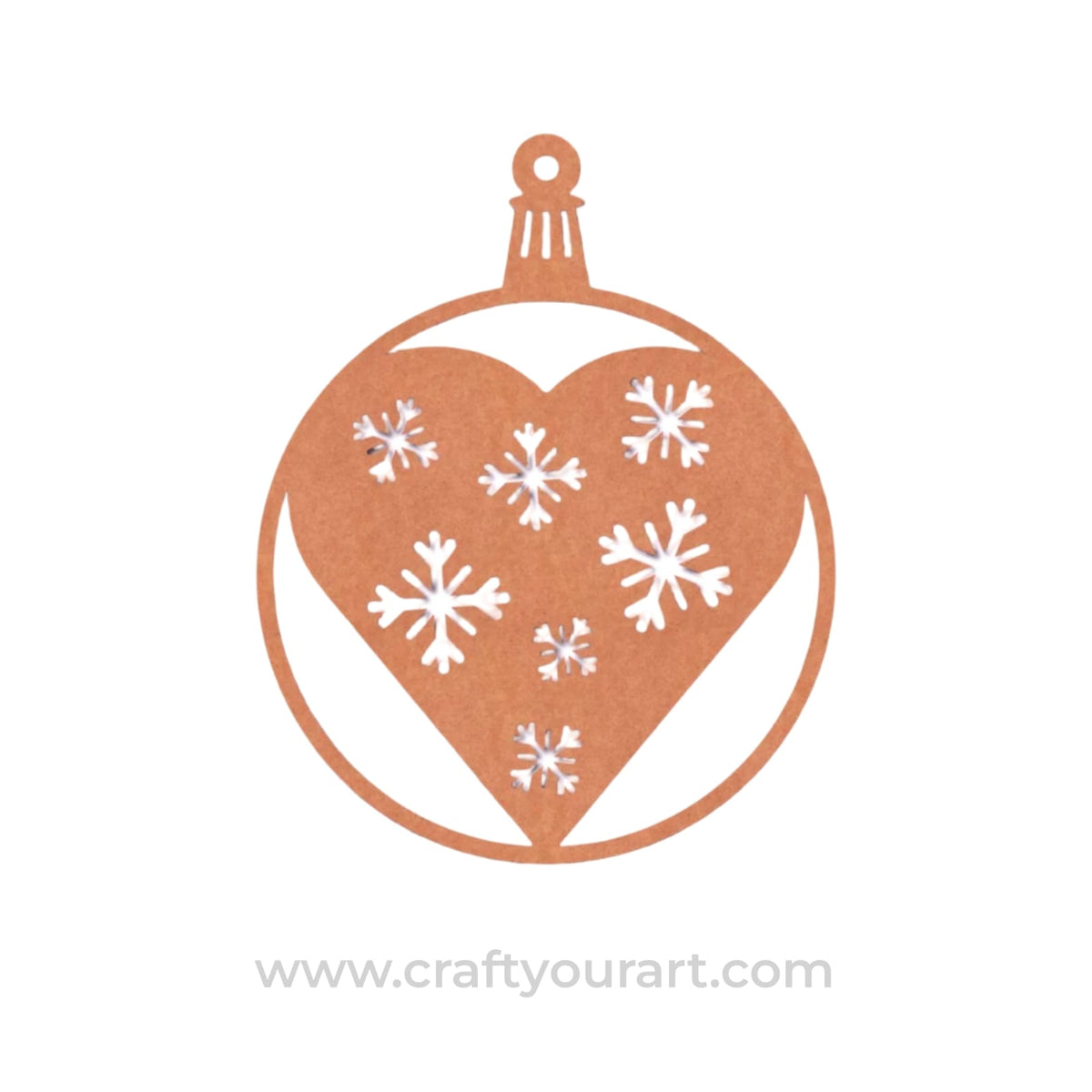 Christmas Ornament Cutout MDF Design 3