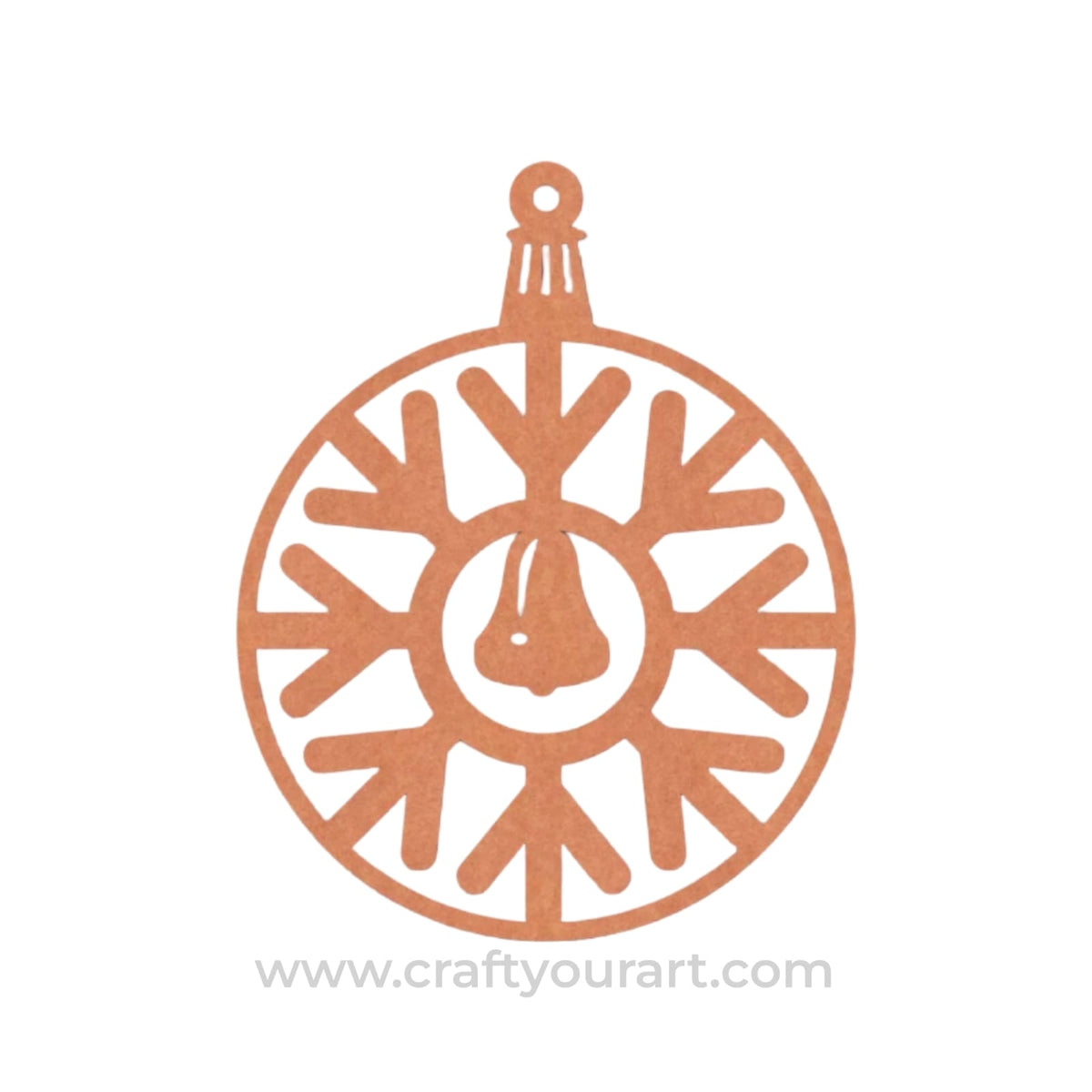 Christmas Ornament Cutout MDF Design 4