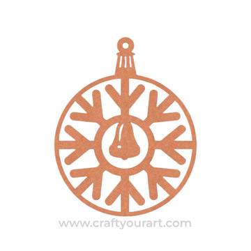 Christmas Ornament Cutout MDF Design 4