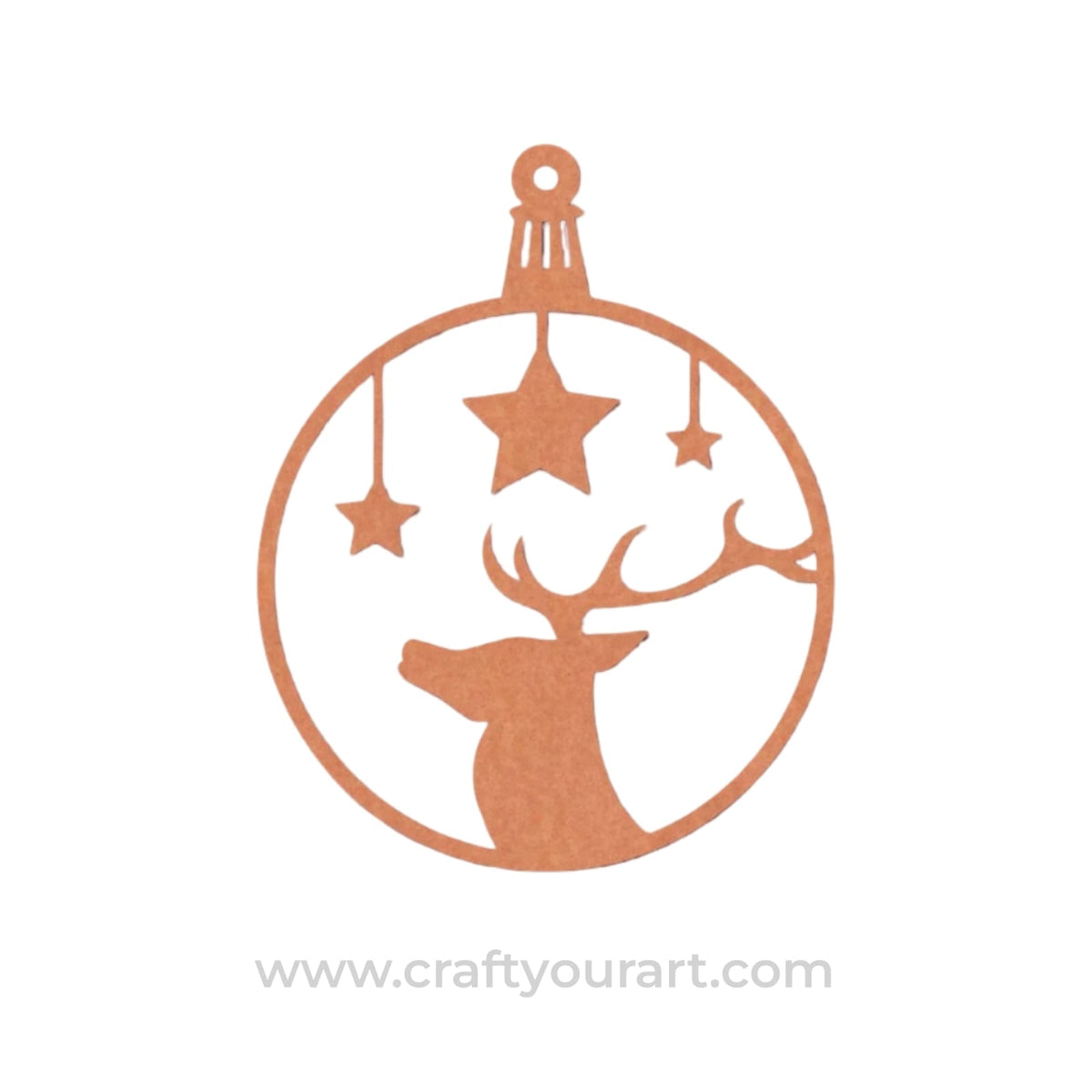 Christmas Ornament Cutout MDF Design 5