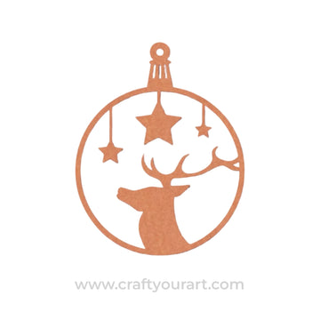 Christmas Ornament Cutout MDF Design 5