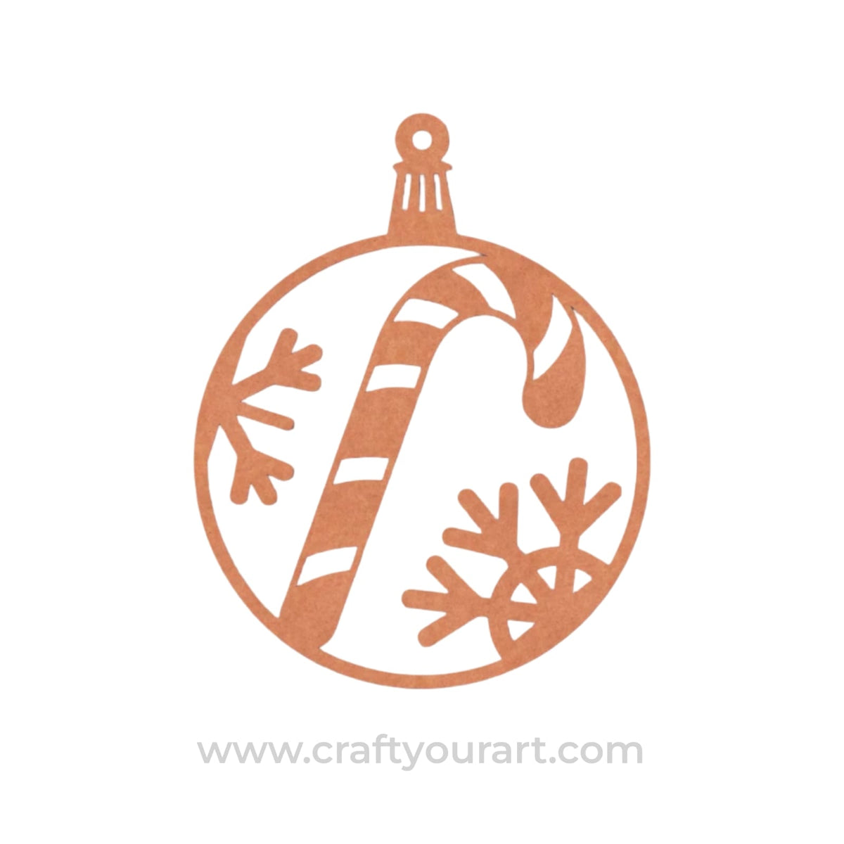 Christmas Ornament Cutout MDF Design 7