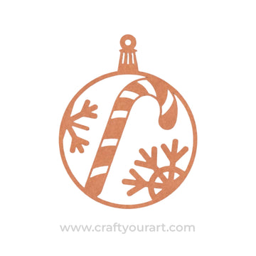 Christmas Ornament Cutout MDF Design 7