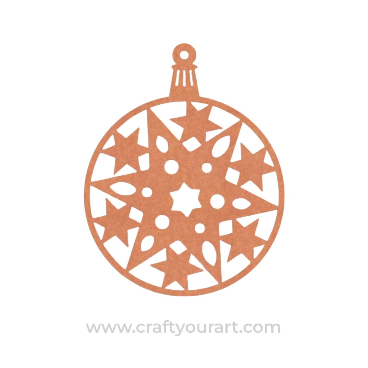 Christmas Ornament Cutout MDF Design 8