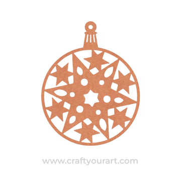 Christmas Ornament Cutout MDF Design 8