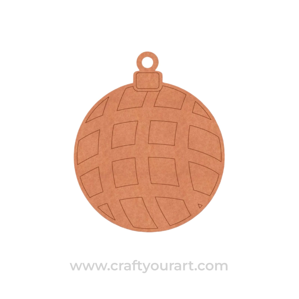 Christmas Ornament Pre Marked MDF Design 1
