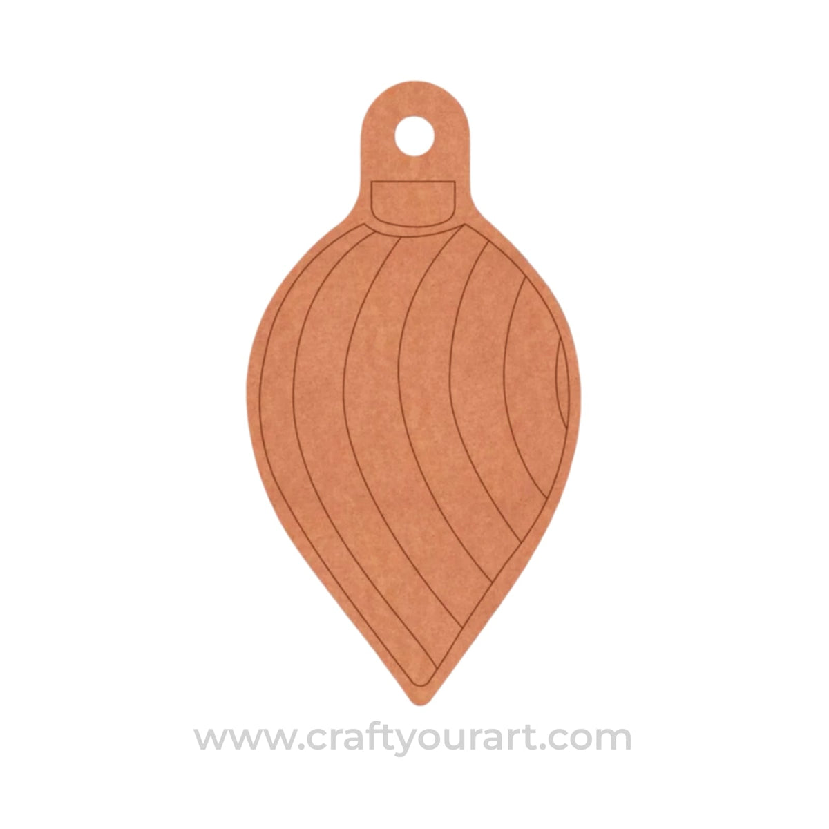 Christmas Ornament Pre Marked MDF Design 2