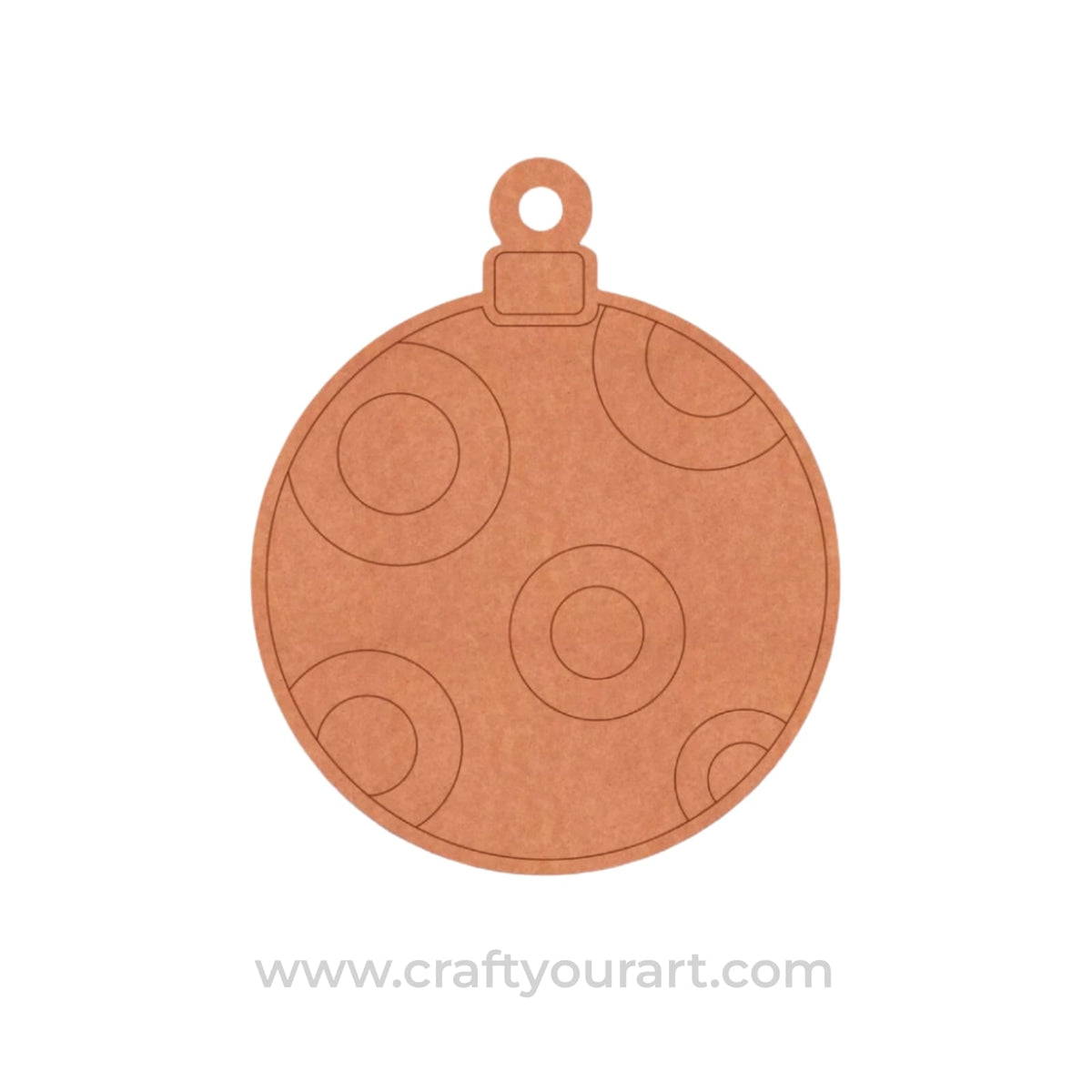 Christmas Ornament Pre Marked MDF Design 3