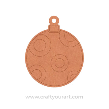 Christmas Ornament Pre Marked MDF Design 3