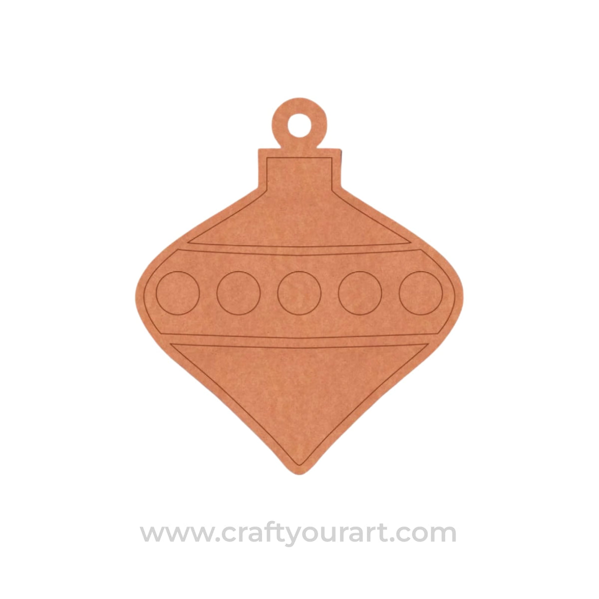 Christmas Ornament Pre Marked MDF Design 4