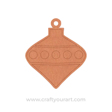 Christmas Ornament Pre Marked MDF Design 4