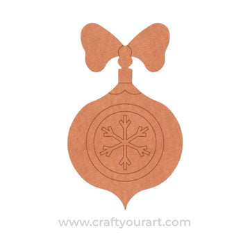 Christmas Ornament Pre Marked MDF Design 5
