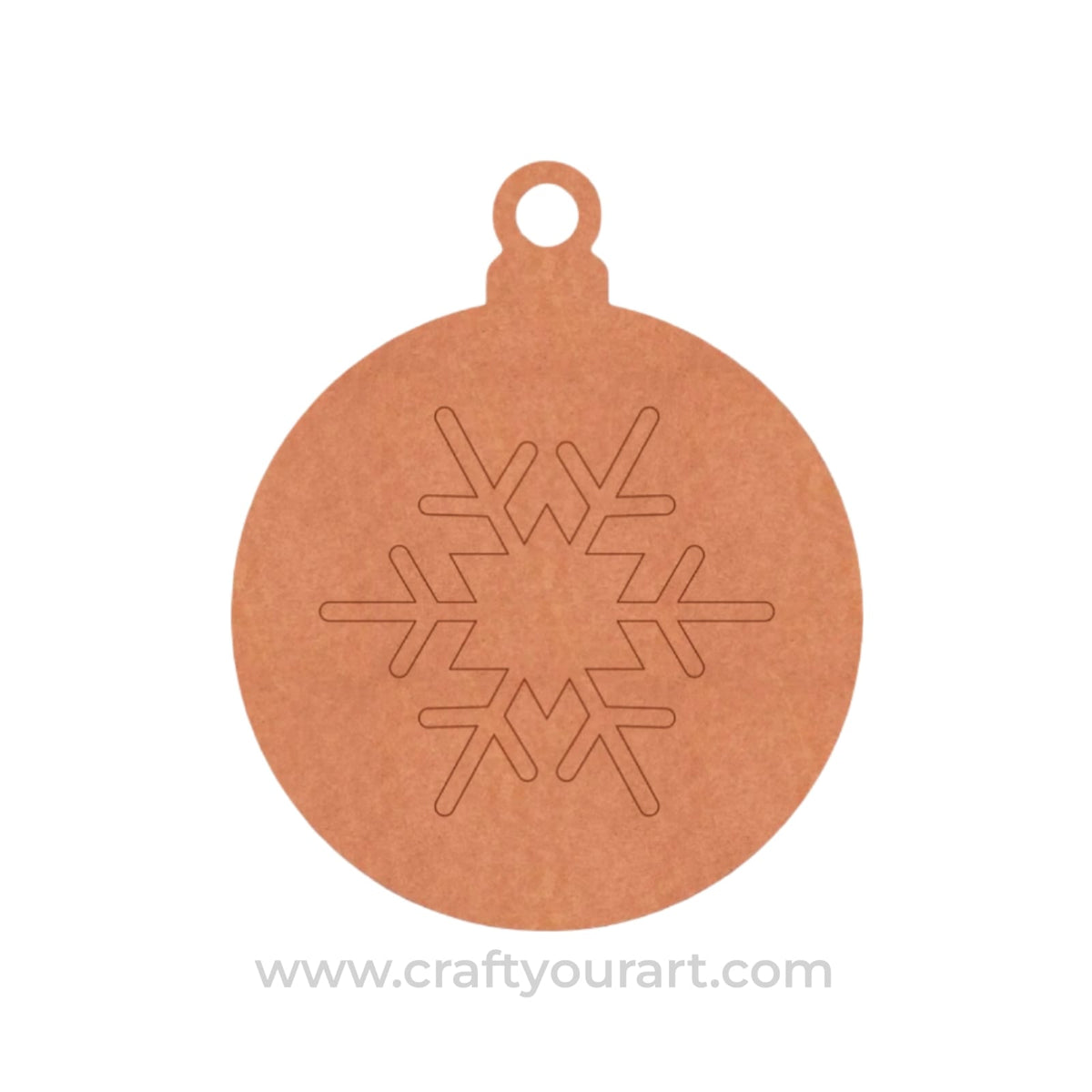 Christmas Ornament Snowflake Pre Marked MDF Design 2