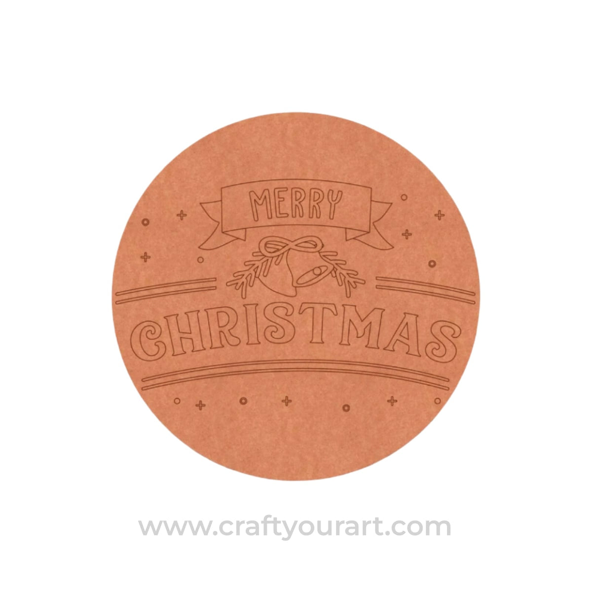 Christmas Pre Marked Round MDF Design 2