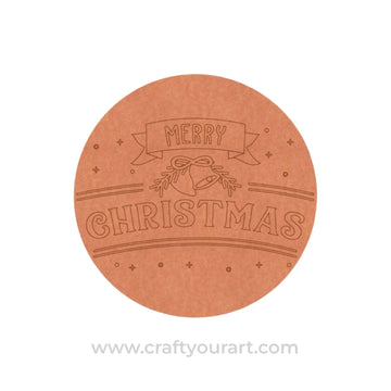 Christmas Pre Marked Round MDF Design 2
