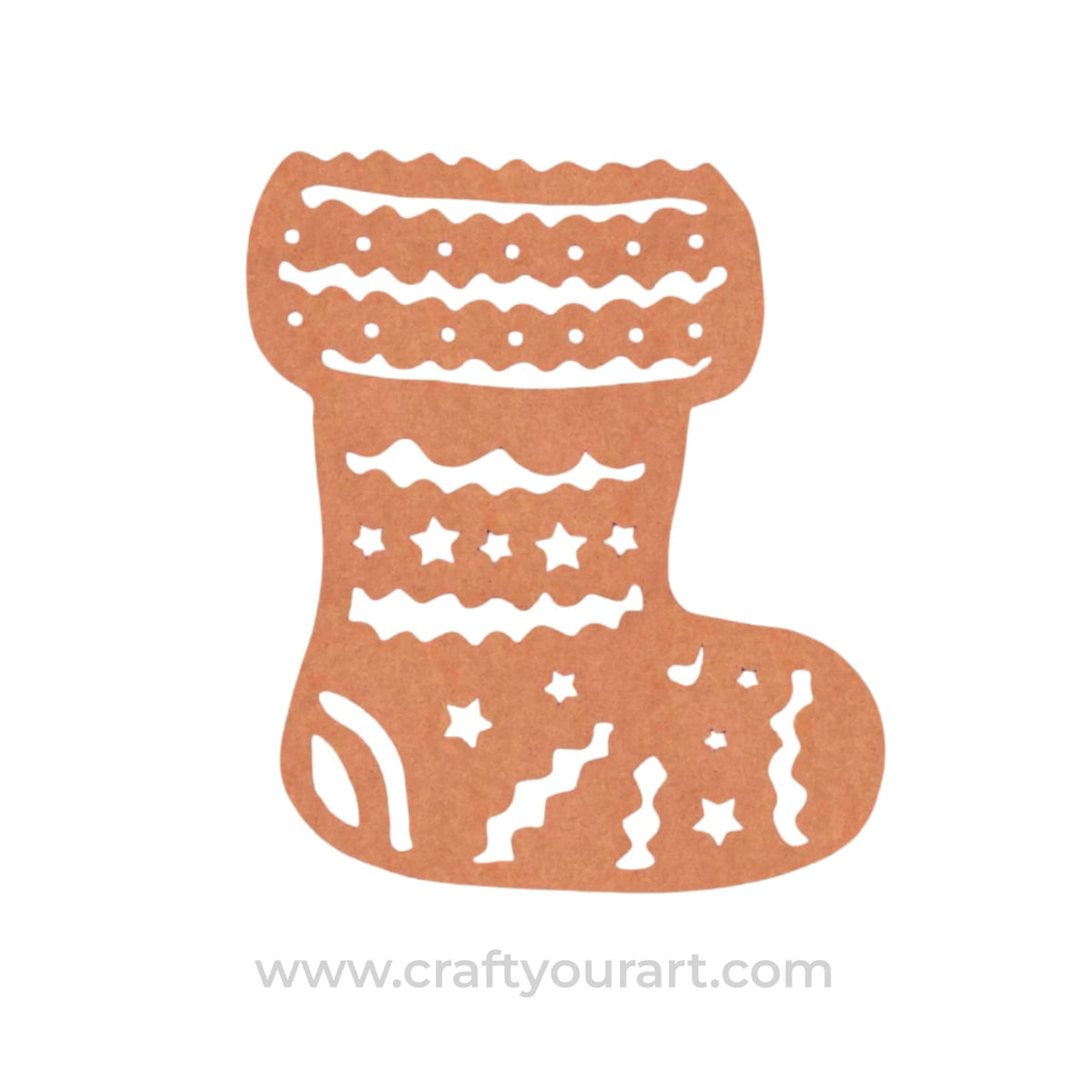 Christmas Stockings Cutout MDF Design 2