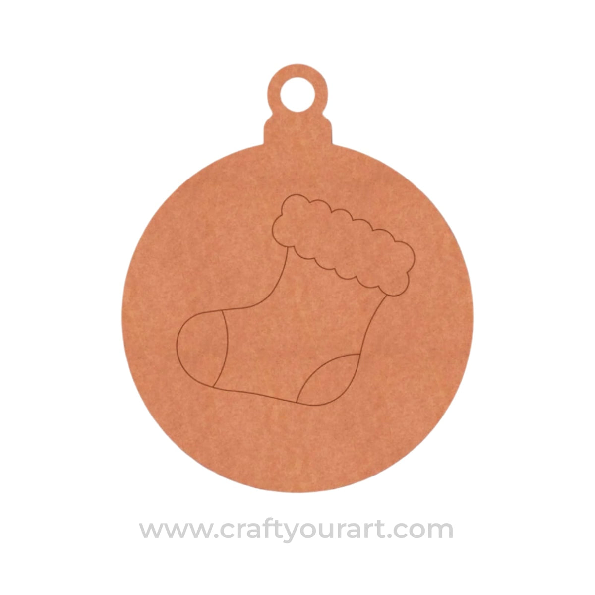 Christmas Stockings Ornament Pre Marked MDF Design 1