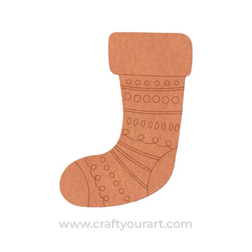 Christmas Stockings Pre Marked MDF Design 1