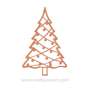 Christmas Tree Cutout MDF Design 8