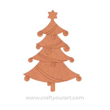 Christmas Tree Pre Marked MDF Design 4
