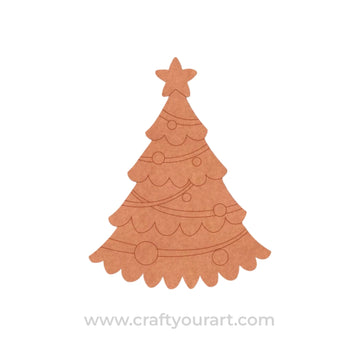 Christmas Tree Pre Marked MDF Design 6