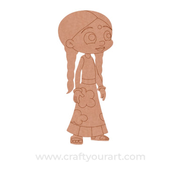 Chutki Chhota Bheem Pre Marked MDF Design 1