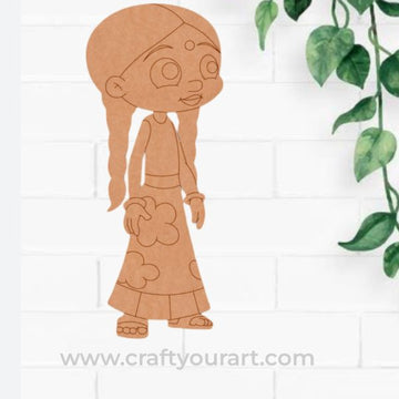 Chutki Chhota Bheem Pre Marked MDF Design 3