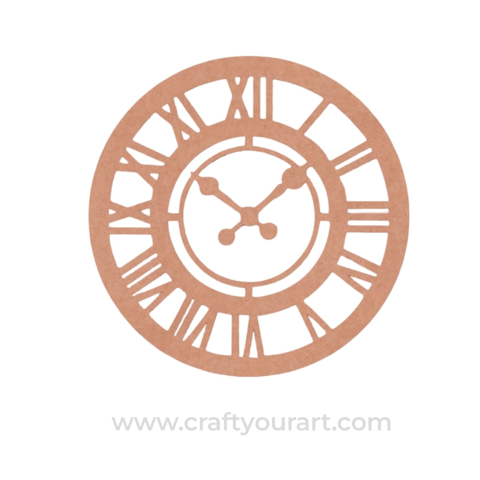Clock Round Cutout MDF Design 1