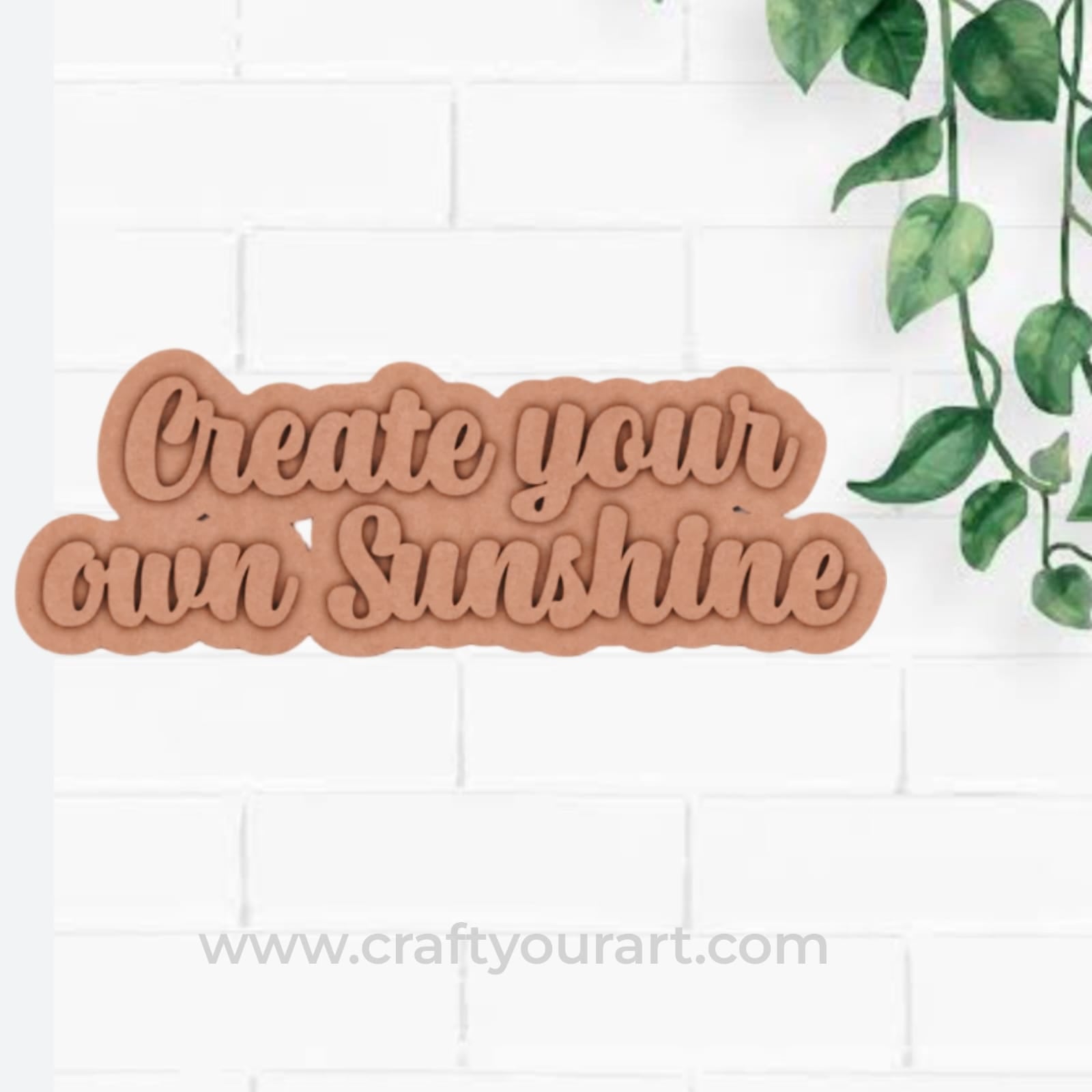 Create Your Own Sunshine Two Layered Fridge Magnet MDF Design 1