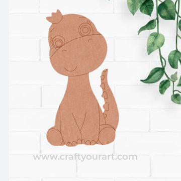 Cute Dinosaur Pre Marked MDF Design 1