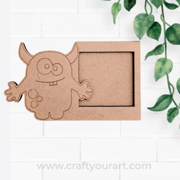 Cute Monster Three Layered Photo Frame MDF Design 1