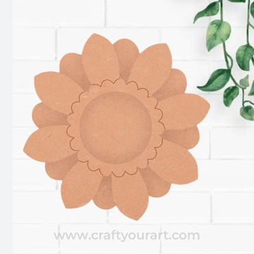 Daisy Floral Tealight Holder MDF Design 1