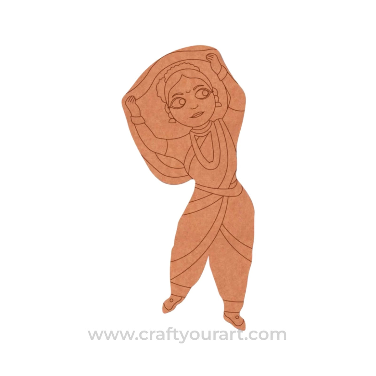 Dancing Woman Pre Marked MDF Design 10