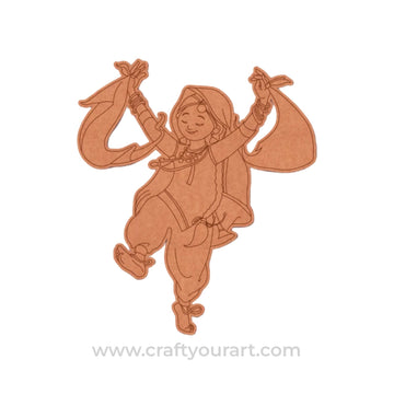 Dancing Woman Pre Marked MDF Design 12
